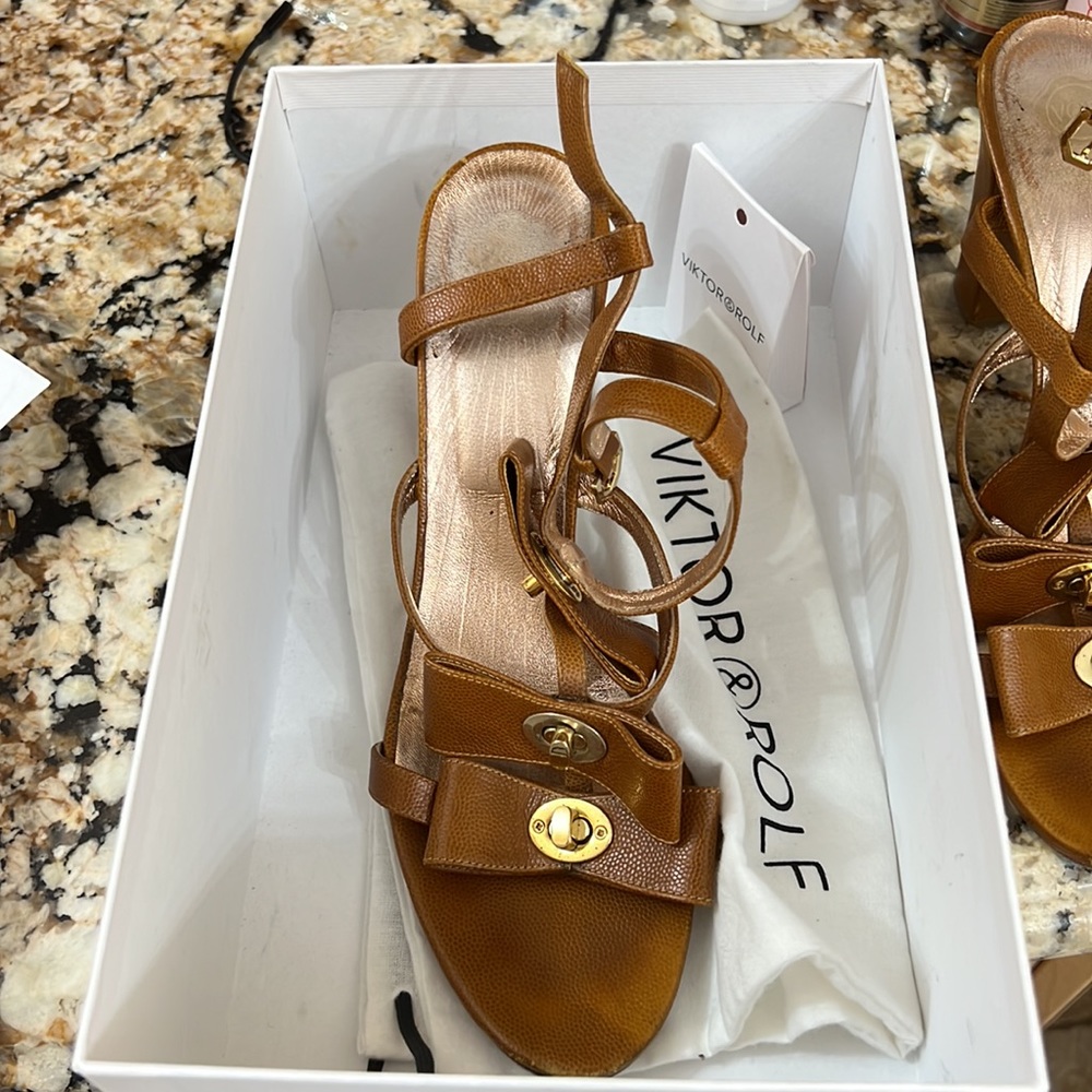 Kelly Shoes by Viktor & Rolf  sandals . Hermes style.Size 41. Pre loved